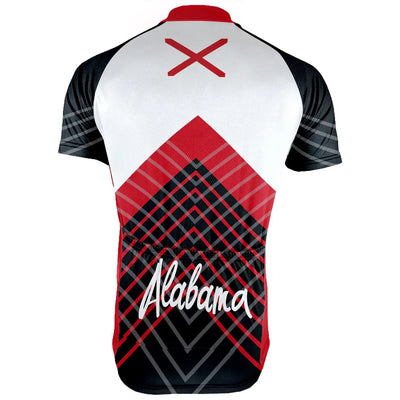 Customized Alabama Men's Cycling Jersey Short Sleeve