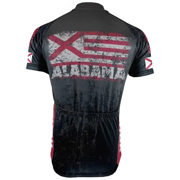 Customized Alabama Men's Cycling Jersey Short Sleeve