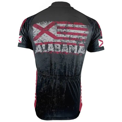Customized Alabama Men's Cycling Jersey Short Sleeve