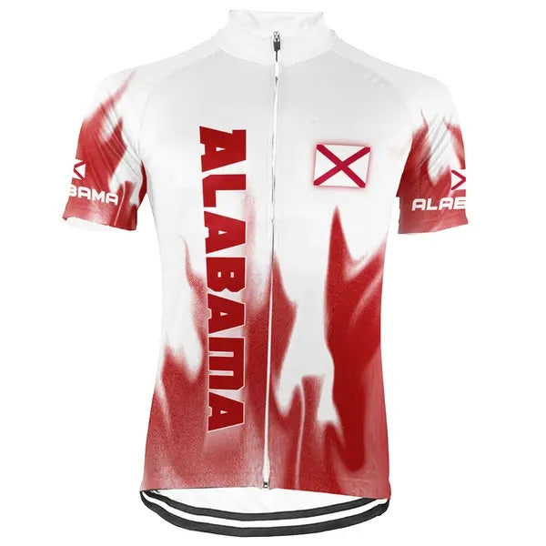 Customized Alabama Men's Cycling Jersey Short Sleeve