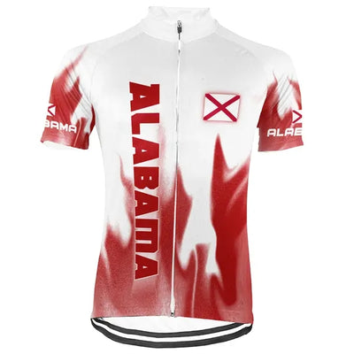 Customized Alabama Men's Cycling Jersey Short Sleeve
