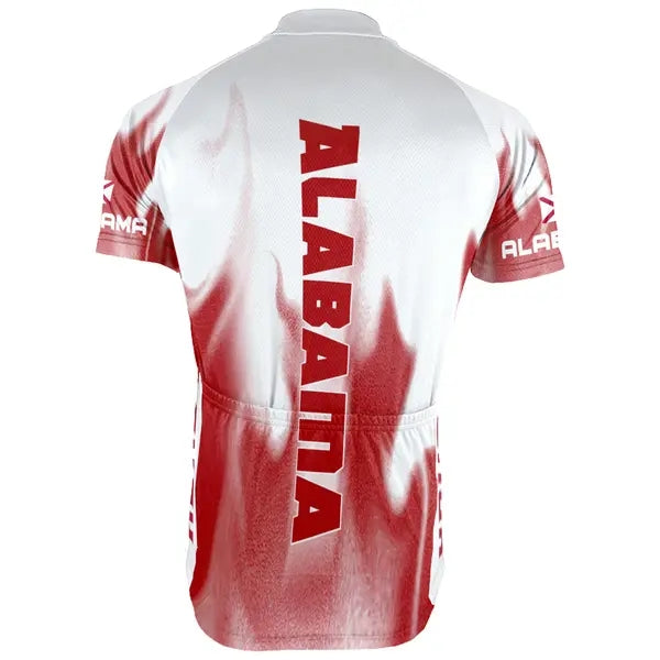 Customized Alabama Men's Cycling Jersey Short Sleeve