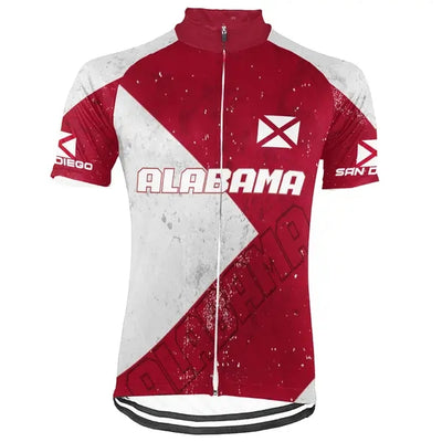 Customized Alabama Men's Cycling Jersey Short Sleeve