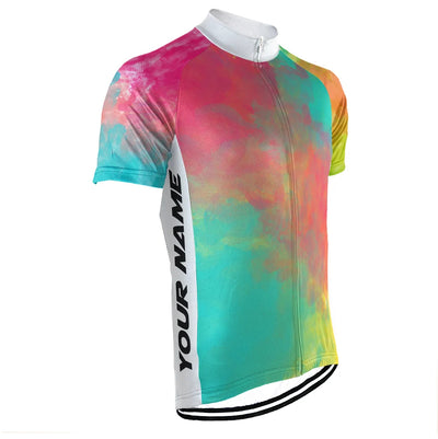 Customized Colorful Men's Cycling Jersey Short Sleeve