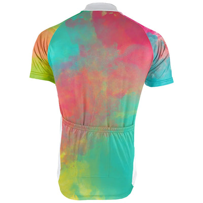 Customized Colorful Men's Cycling Jersey Short Sleeve