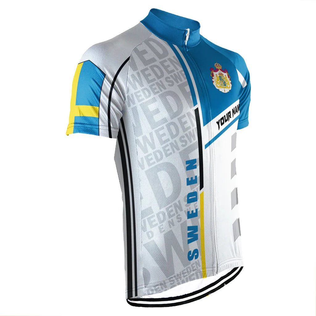 Customized Sweden Men's Cycling Jersey Short Sleeve