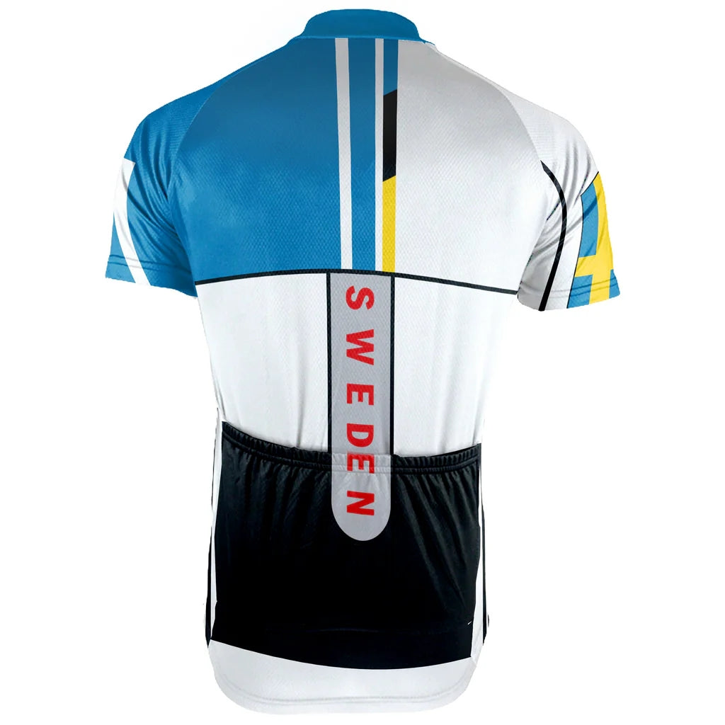 Customized Sweden Men's Cycling Jersey Short Sleeve