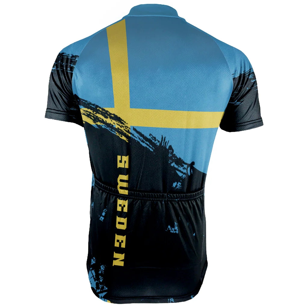 Customized Sweden Men's Cycling Jersey Short Sleeve