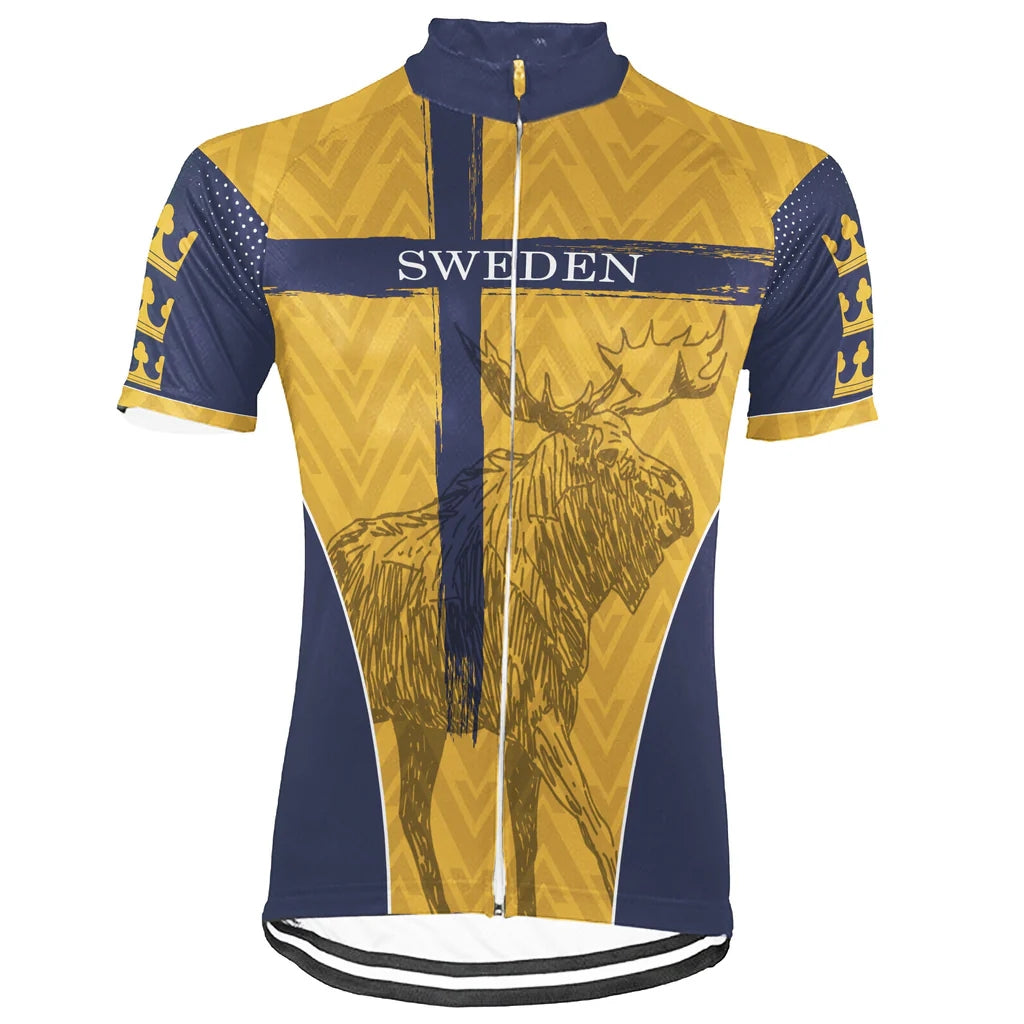 Customized Sweden Men's Cycling Jersey Short Sleeve