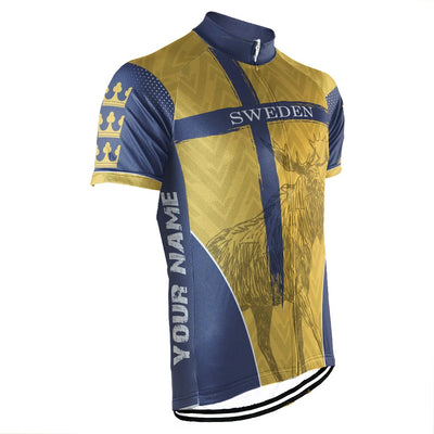 Customized Sweden Men's Cycling Jersey Short Sleeve