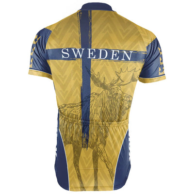 Customized Sweden Men's Cycling Jersey Short Sleeve