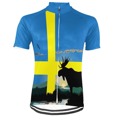 Customized Sweden Men's Cycling Jersey Short Sleeve