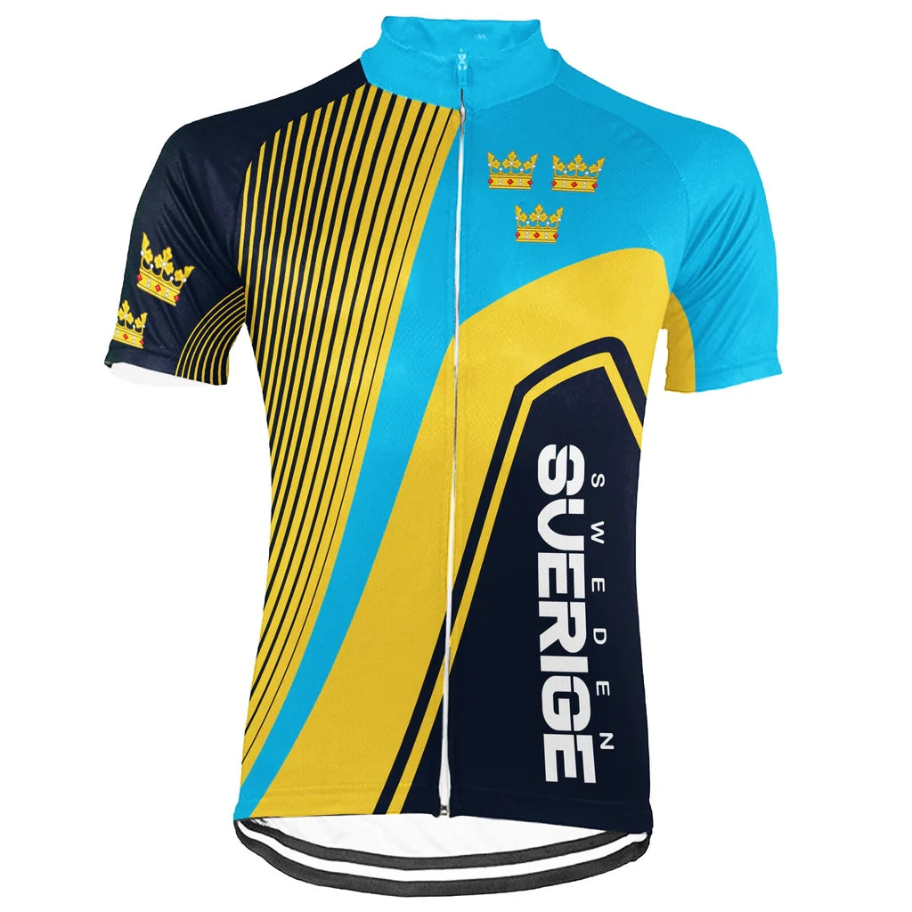 Customized Sweden Men's Cycling Jersey Short Sleeve