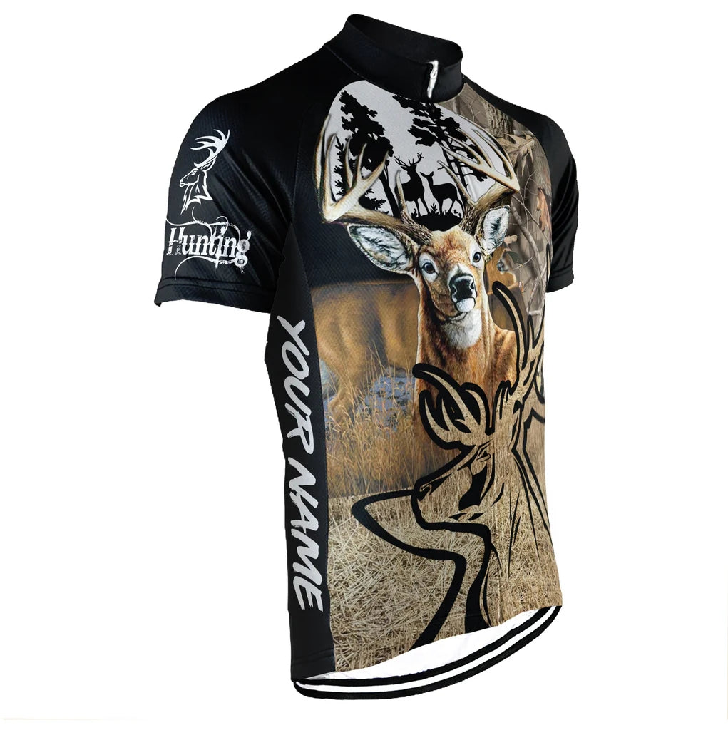 Customized Deer Men's Cycling Jersey Short Sleeve