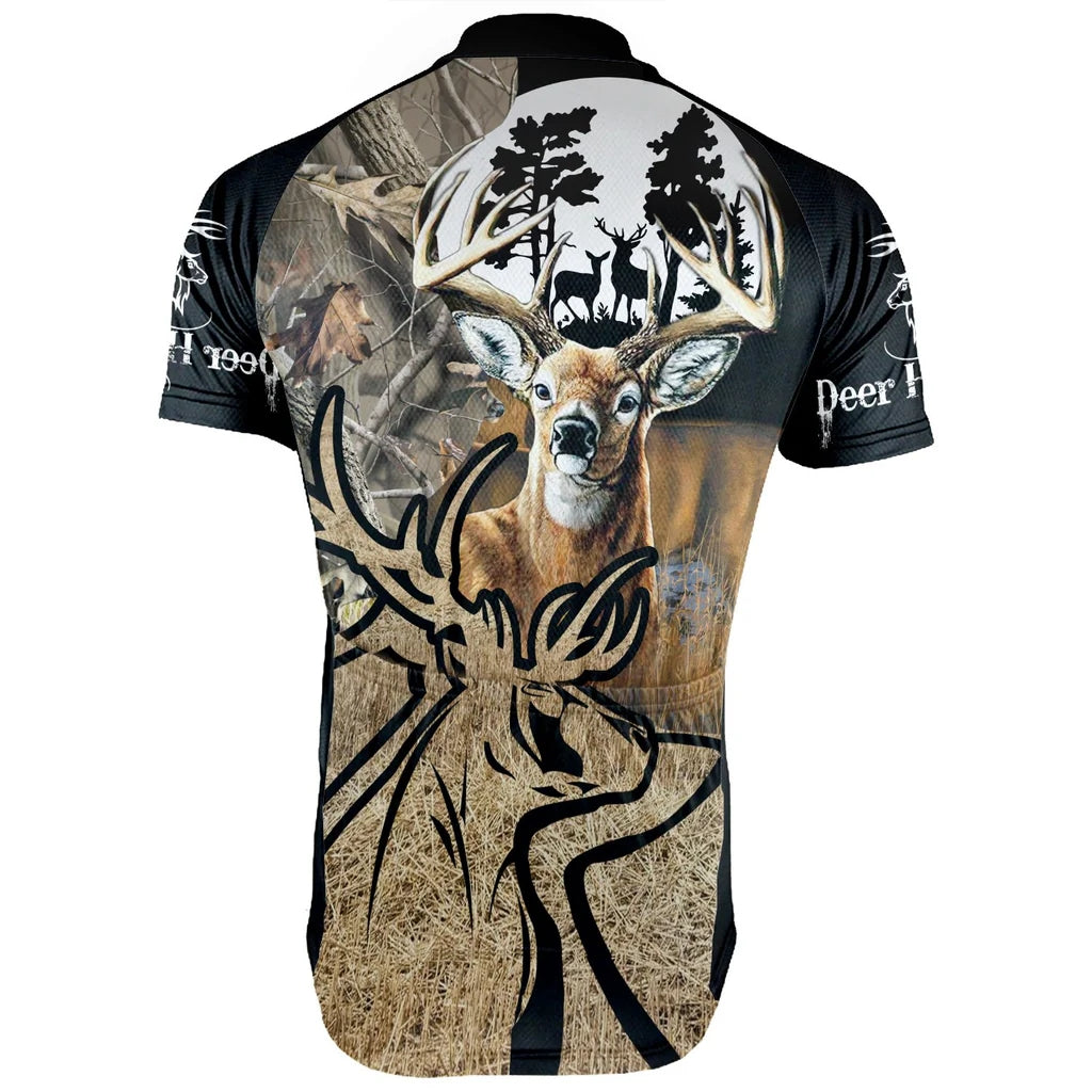 Customized Deer Men's Cycling Jersey Short Sleeve