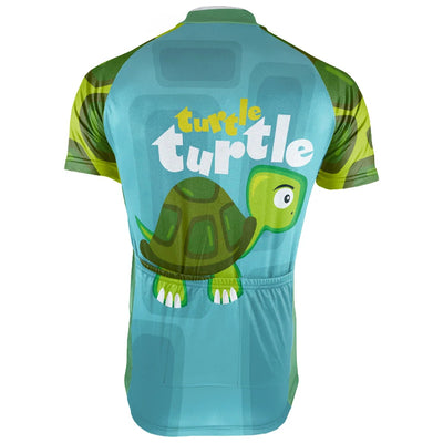 Customized Turtle On Road Men's Cycling Jersey Short Sleeve