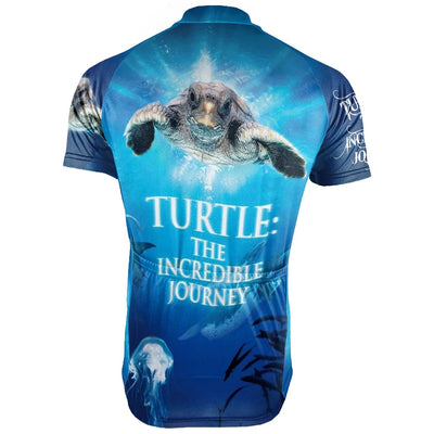 Customized Turtle On Road Men's Cycling Jersey Short Sleeve