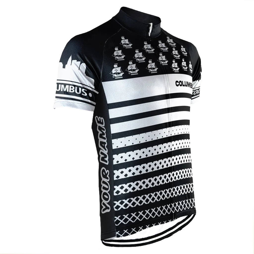 Customized Columbus Men's Cycling Jersey Short Sleeve