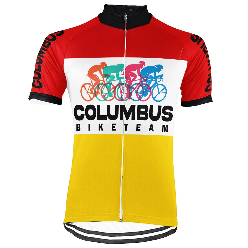 Customized Columbus Men's Cycling Jersey Short Sleeve