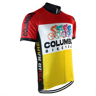Customized Columbus Men's Cycling Jersey Short Sleeve