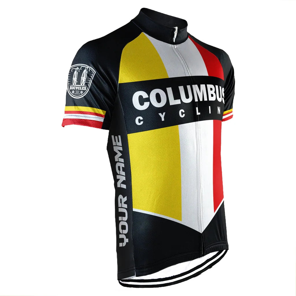 Customized Columbus Men's Cycling Jersey Short Sleeve