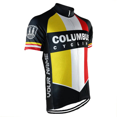 Customized Columbus Men's Cycling Jersey Short Sleeve