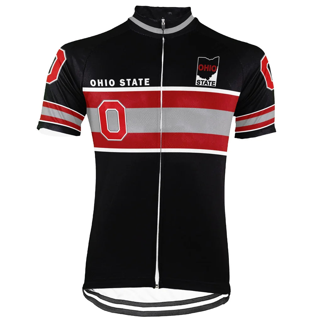 Customized Ohio State University Men's Cycling Jersey Short Sleeve