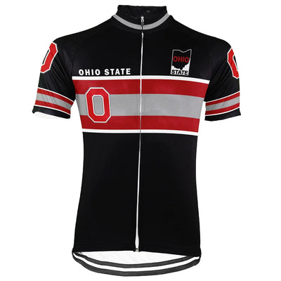 Customized Ohio State University Men's Cycling Jersey Short Sleeve