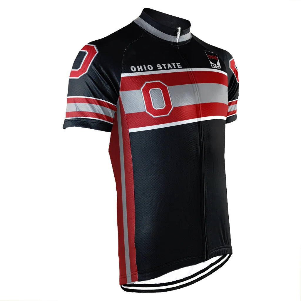 Customized Ohio State University Men's Cycling Jersey Short Sleeve