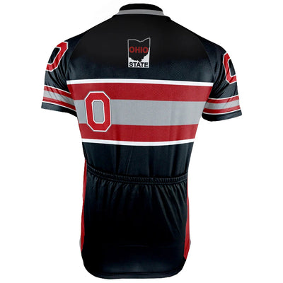Customized Ohio State University Men's Cycling Jersey Short Sleeve