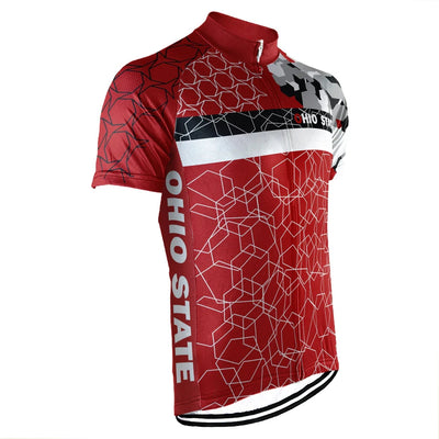 Customized Ohio State University Men's Cycling Jersey Short Sleeve