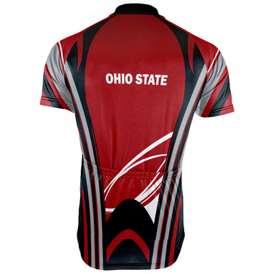 Customized Ohio State University Men's Cycling Jersey Short Sleeve