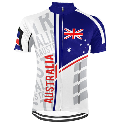 Customized Australia Men's Cycling Jersey Short Sleeve