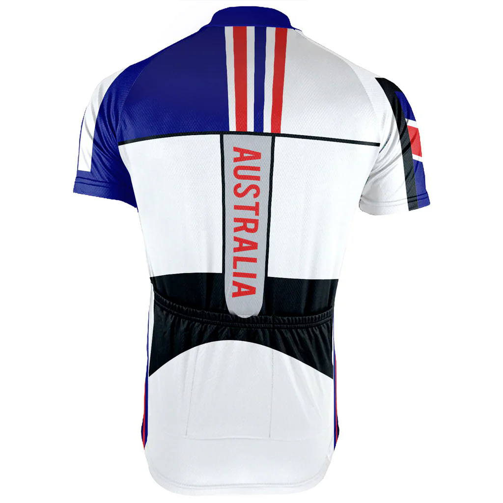 Customized Australia Men's Cycling Jersey Short Sleeve