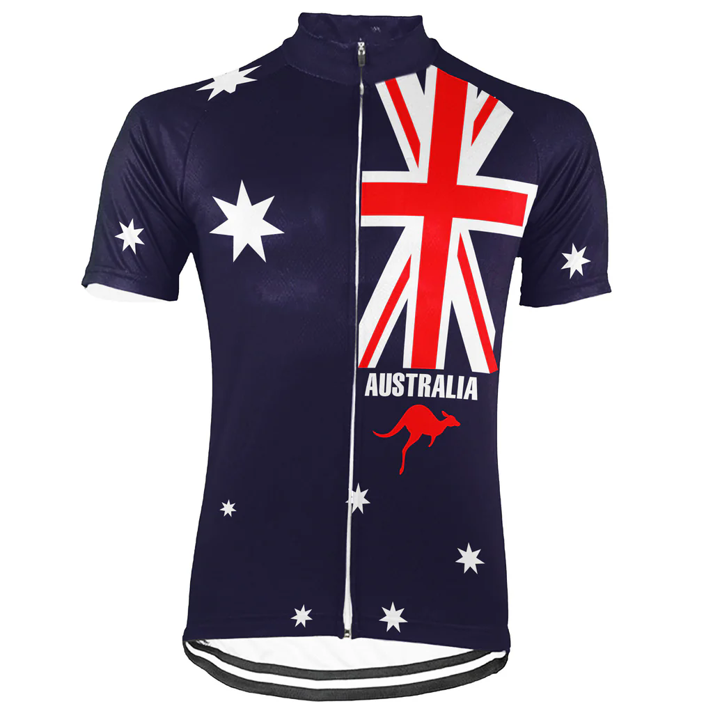 Customized Australia Men's Cycling Jersey Short Sleeve