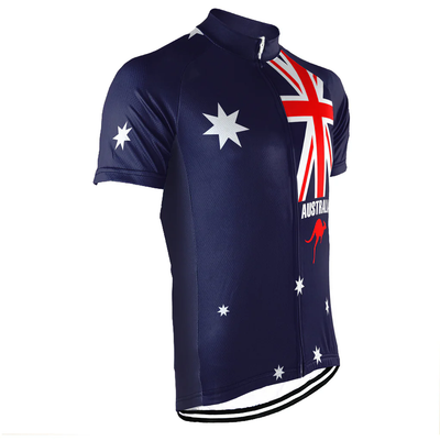 Customized Australia Men's Cycling Jersey Short Sleeve