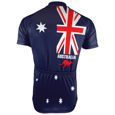 Customized Australia Men's Cycling Jersey Short Sleeve