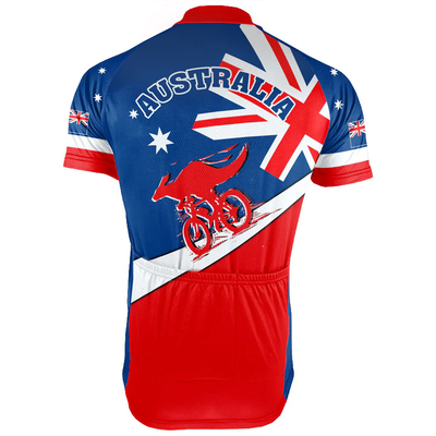 Customized Australia Men's Cycling Jersey Short Sleeve