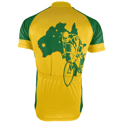 Customized Australia Men's Cycling Jersey Short Sleeve