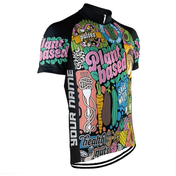 Customized Vegan Men's Cycling Jersey Short Sleeve