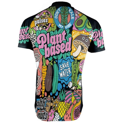 Customized Vegan Men's Cycling Jersey Short Sleeve