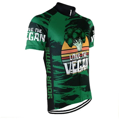 Customized Vegan Men's Cycling Jersey Short Sleeve