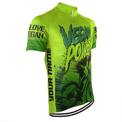 Customized Vegan Men's Cycling Jersey Short Sleeve
