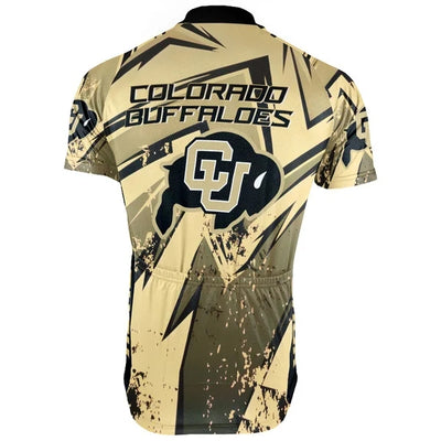 Customized Colorado Buffaloes Men's Cycling Jersey Short Sleeve