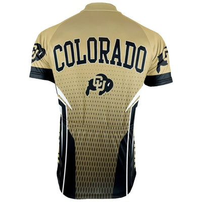 Customized Colorado Buffaloes Men's Cycling Jersey Short Sleeve