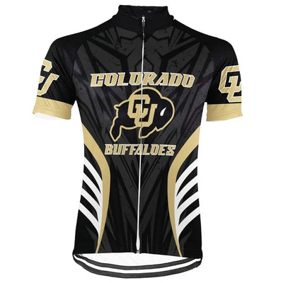 Customized Colorado Buffaloes Men's Cycling Jersey Short Sleeve