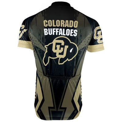 Customized Colorado Buffaloes Men's Cycling Jersey Short Sleeve