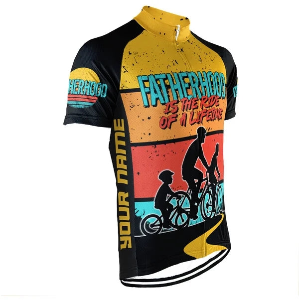 Customized Father Gift Men's Cycling Jersey Short Sleeve