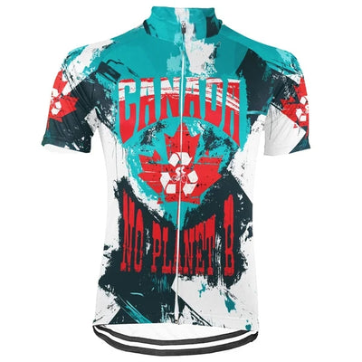 Customized Canada Environmental Protection Save The Planet Men's Cycling Jersey Short Sleeve