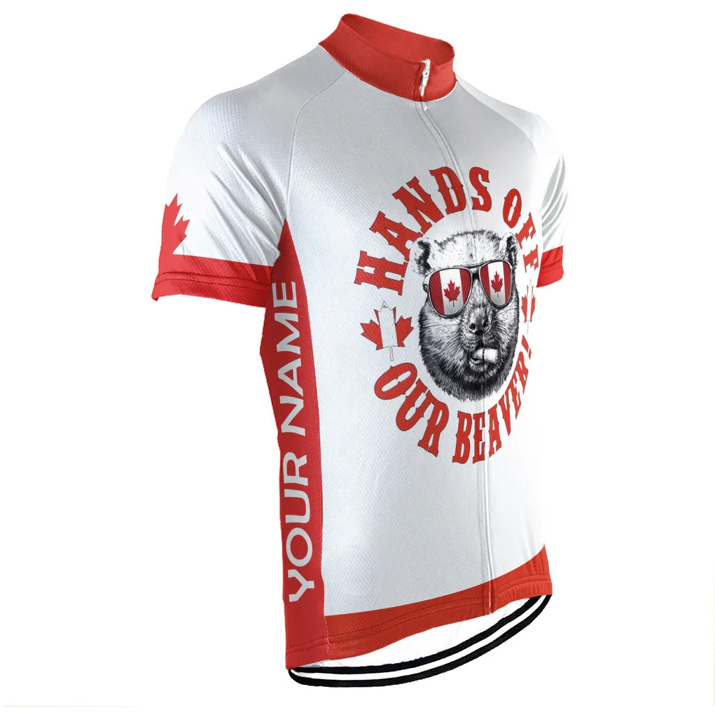 Customized Canada Men's Cycling Jersey Short Sleeve